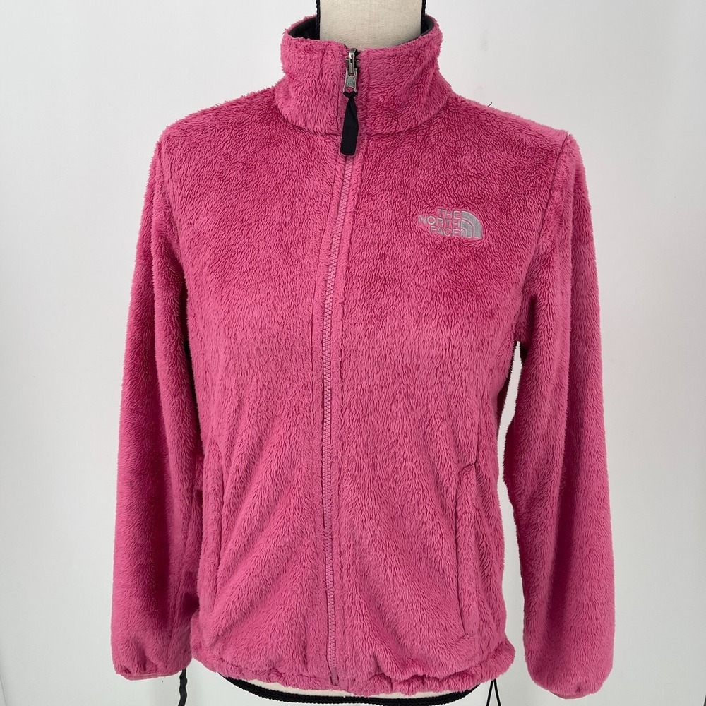 The North Face TNF Fleece WOMENS Pink Full Zip Soft SIZE SMALL